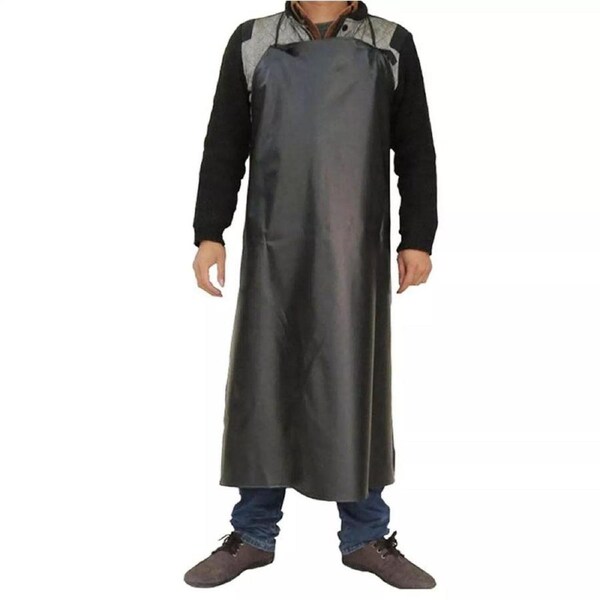 Apron Waterproof PVC Apron Chef Butcher Work Heavy duty Royal Black