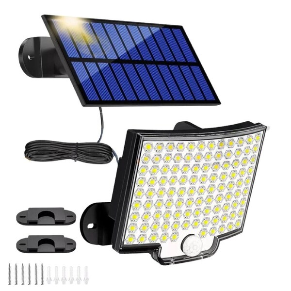 106 LED Solar Motion Sensor Light Outdoor IP65 Wall Security Garden
