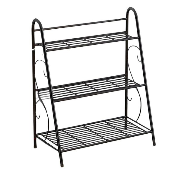 Metal Plant Stand 3 Tier Flower Plant Shelf Display Rack Indoor Outdoor