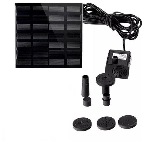 Bird Bath Floating Solar Fountain Pump Water Panel Kit Pool Garden Pond