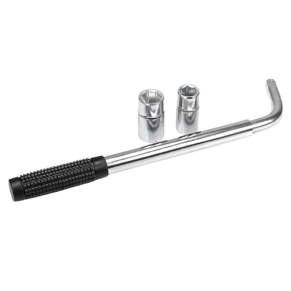 Extendable Car Wheel Brace Heavy Duty Nut Lug Wrench Sockets 17/19mm 21/23mm