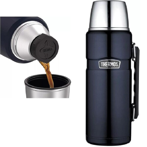 Thermos 1.2L Stainless Steel Insulated Hot Drink Water Coffee Flask