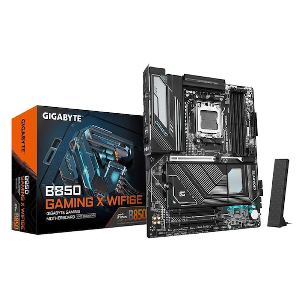 Gigabyte B850 GAMING X WIFI6E 1.0, AMD AM5, 4 x DDR5 up to 256 GB, 1 x HDMI, 3 x PCI Express x16, 3 x M.2, 4 x SATA, 9 x USB 3.2 B850 GAMING X WIFI6E