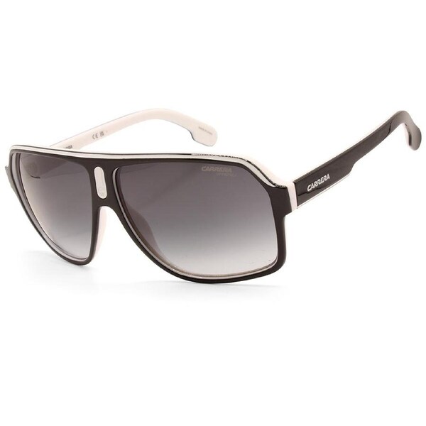 Carrera Matte Black on White/Grey Gradient Unisex Sunglasses 1001/S P56-9O