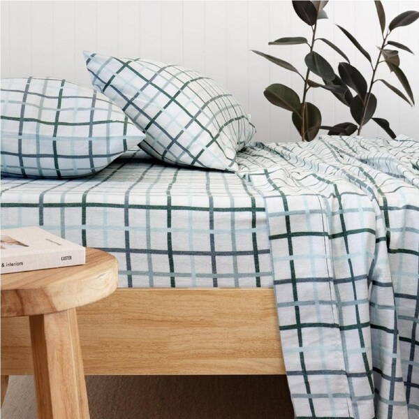Bambury Campbell Flannelette Sheet Set