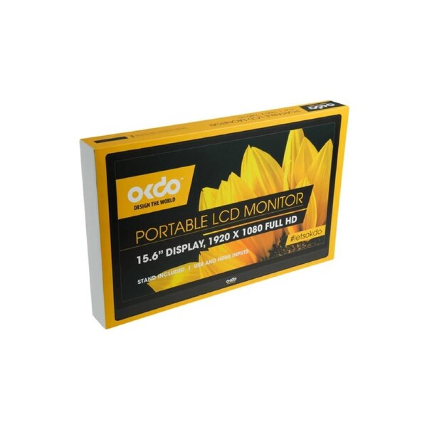 Okdo HCIV15601 15.6in Portable LCD Monitor, 1920 x 1080 Pixels (ideal for Nintendo Switch,Xbox, PS4 and more)