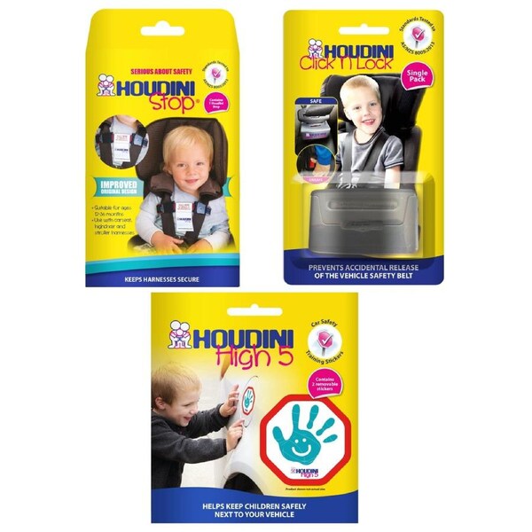 Houdini Child Safety Bundle - 3 Essential Products for Your Peace of Mind