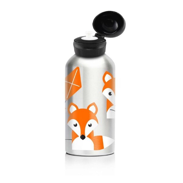 My Family Kids 400ml Stainless Steel Drink Bottle – BPA-Free, Durable & Leakproof - Foxy