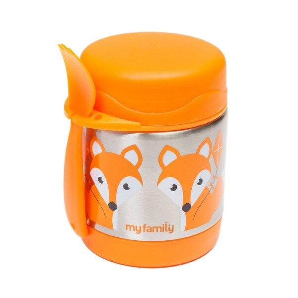 My Family Insulated Food Jar – Leakproof, Kid-Friendly & Built for Freshness All Day- Foxy