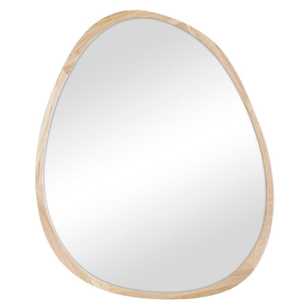 Cooper & Co. Oakleigh 72cm Organic Pebble Solid Oak Mirror