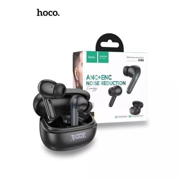 Hoco EQ5 Energy ANC ENC Noise Cancelling True Wireless Bluetooth Headset - Black