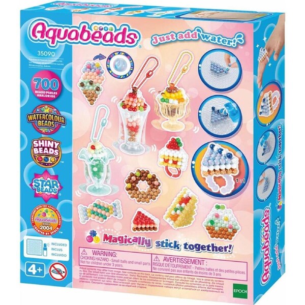Aquabeads Sundaes & Sweets DIY Bead Craft Accessory Kit Kids/Children 4y+