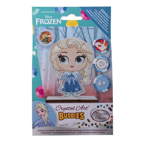 Craft Buddy Buddies Elsa Crystal Kids/Children DIY Arts & Craft Activity Kit 6y+