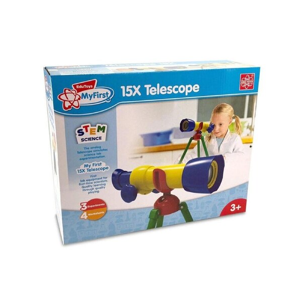 Edu-Toys My First 15x Telescope Kids/Children STEM Learning Science Toy 3y+