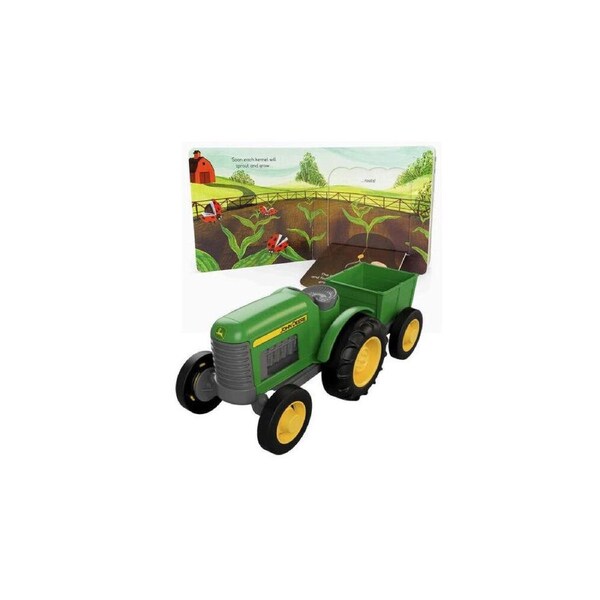 Green Toys Plastic John Deere Tractor & Board Book Kids/Child Toy Green 1y+