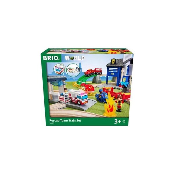 44pc BRIO Rescue Team Train Set Kids/Child Interactive Imaginative Play Toy 4y+