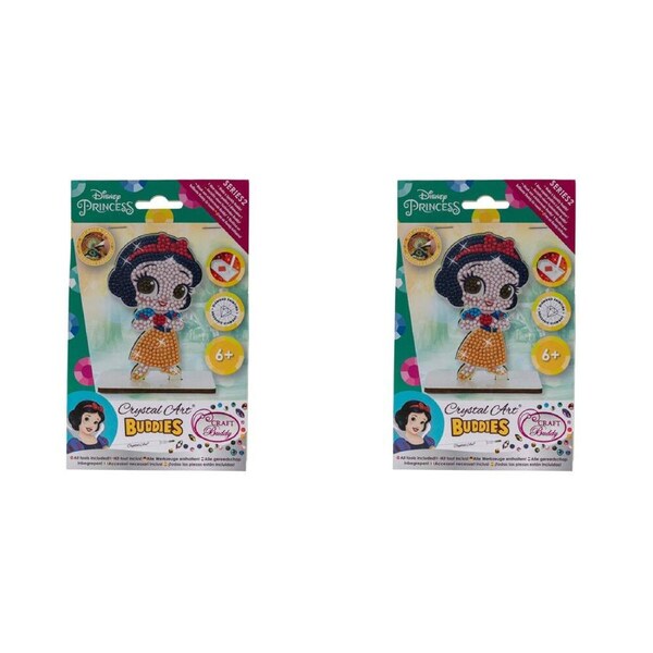 2PK Craft Buddy Buddies Snow White DIY Arts & Craft Kit Kids/Children 6y+