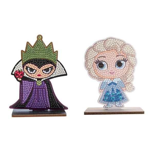 2pc Craft Buddy Buddies Elsa and Evil Queen Kids/Children DIY Craft Kit Set 6y+