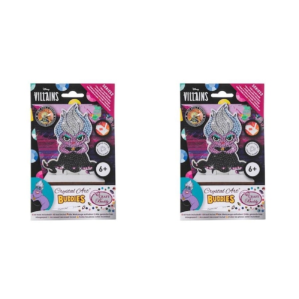 2PK Craft Buddy Buddies Ursula Kids/Children DIY Arts & Craft Activity Kit 6y+