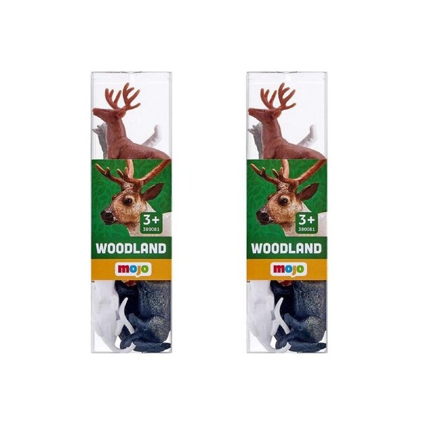 2x 12pc Mojo Woodland Animals Figure Kids/Children Fun Playset Toy 3y+ Assorted