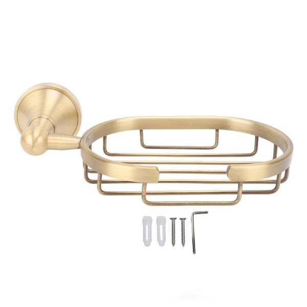 Soap Holder Self Draining Soap Dish Holder Wall Mounted Soap Tray Soap Dish for Shower Bathroom Kitchen Sink Antique Copper