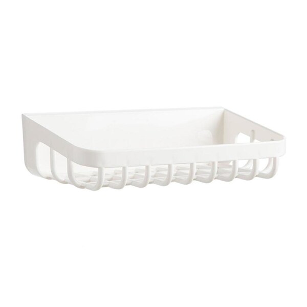 Bathroom Floating Shelf Wall Mounted Hole Free PP Shower Shelf Organizer Rack for Home