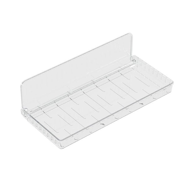 Wall Mounted Folding Shelf Transparent Punch Free Large Capacity Strong Foldable Floating Wall Shelves for Bathroom L