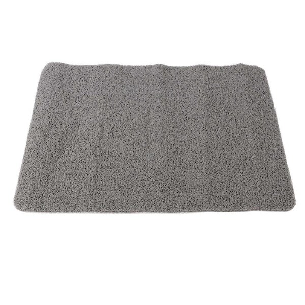 Indoor Non Slip Mat PVC Textured Bath Tub Shower Mat Water Proof Grey Bathroom Rug