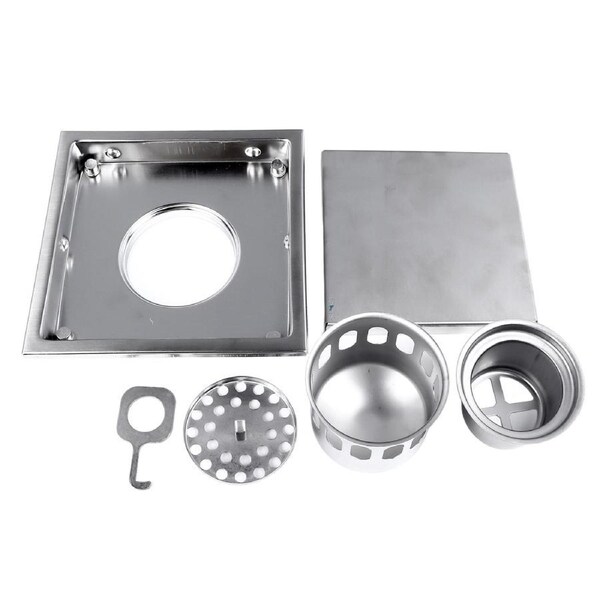 Stainless Steel Floor Drain Odor Resistant High Strength Efficient Water Drainage Shower Floor Drain for Home