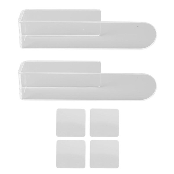 Self Adhesive Hand Towel Holder U Shaped Space Saving Acrylic Wall Mounted Hand Towel Bar Towel Ring for Bathroom Transparent