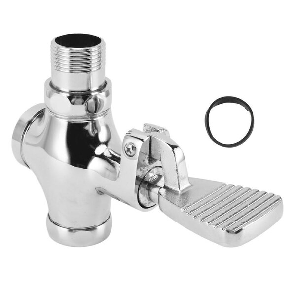 Toilet Foot Pedal Flush Valve Brass Non Slip Easy To Operate Water Saving Toilet Foot Pedal Valves for Sink