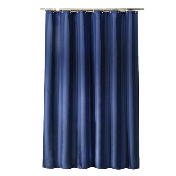 Waterproof Shower Curtain with Hooks Modern Thicken Polyester Shower Curtain for Home Hotel Bathroom Dark Blue1.8*1.8m