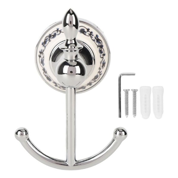 Decorative Wall Hook Multifunctional Space Saving Ceramic Zinc Alloy Wall Mounted Hanging Hook for Coat Type A