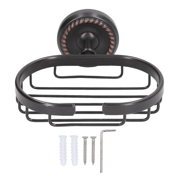 Wall Soap Holder Hollow Design Simple Modern Smoothing Strong Metal Soap Dish Holder for Bathroom Washing Sink