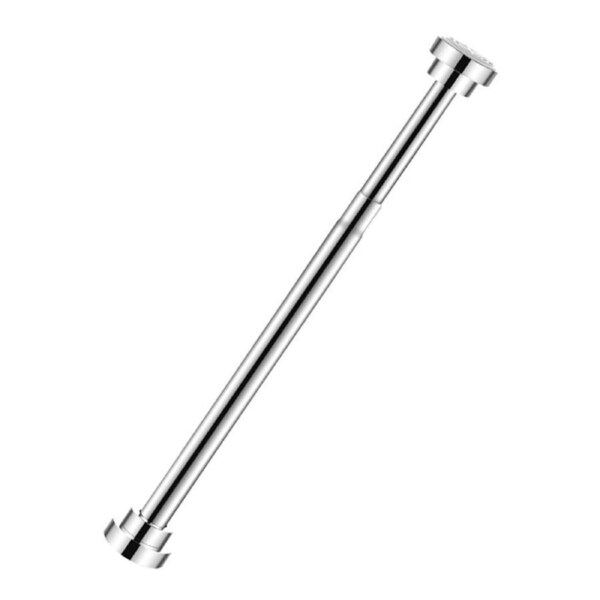 Adjustable Closet Rod Stainless Steel Punch Free Retractable Clothes Drying Rod for Bathroom Bedroom Closet 25 Tubes 55-85cm