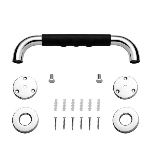 Stainless Steel Grab Bars Rust Resistance Shower Grab Bar with Skid Resistance Silicone for Bathroom Hospital