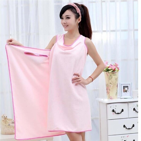 Wearable Super Absorbent Microfiber Bath Spa Towel Beach Body Wrap Washcloth