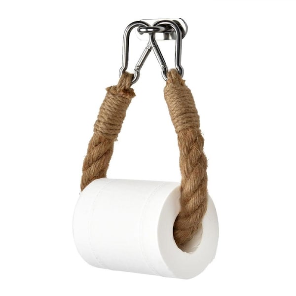 Hemp Rope Toilet Paper Holder Rope Wall Holder for Toilet Paper Towel Holder Bathroom Accessory