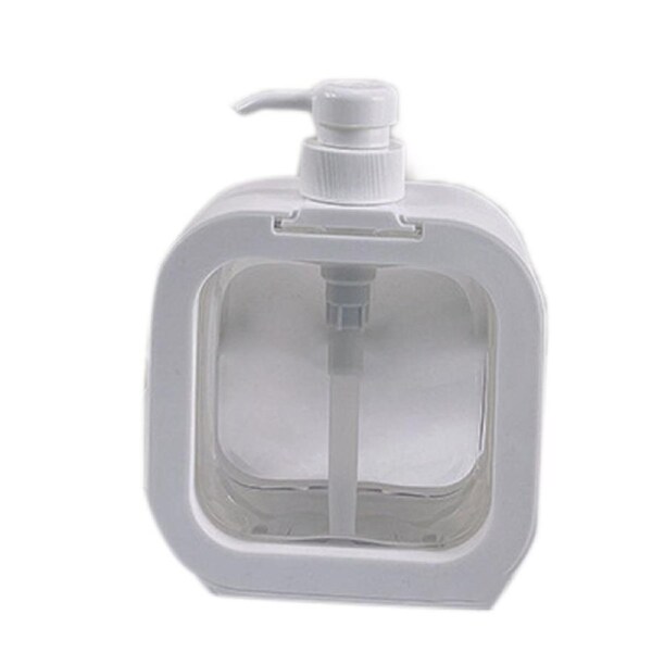 Empty Lotion Pump Bottle Odorless Transparent PET 500ml Recyclable Refillable Lotion Dispenser for Travel Straight