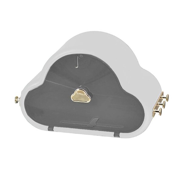 Toilet Paper Basket Hole Free Wall Hanging Toilet Paper Box Waterproof Moisture Proof Bathroom Tissue Box Toilet Paper Holder White