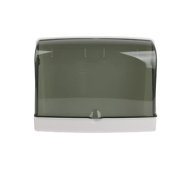 Cosmetics Storage Box Dust Proof Wall Mounted Makeup Organizer Punch Free Skin Care Product Rack for Bathroom White