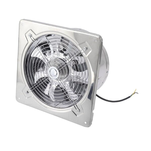 Exhaust Fan Multifunction Stainless Steel Kitchen Ventilation Fan for Kitchen Bathroom Warehouse Garage 120W