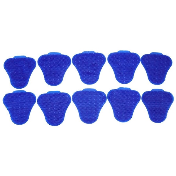 10pcs Urinal Screen Deodorizers Triangle Anti Splash Deodorizer Scented Urinal Screen Mat for Restroom Blue