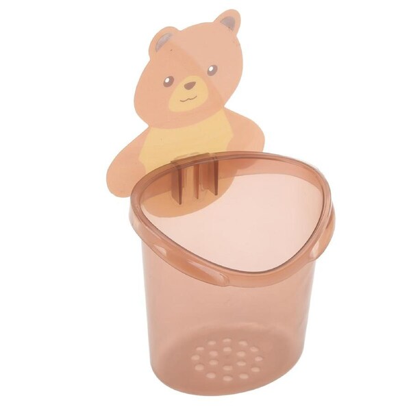 Wall Mounted Bathroom Toothbrush Holder Toothpaste Storage Box Home Storage RackCoffee