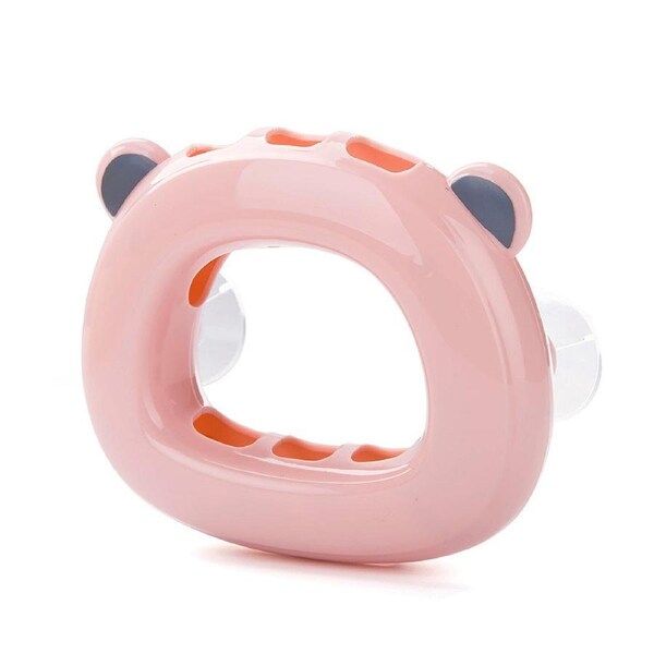 Wall Mounted Toothbrush Storage Rack with Suction Cup Toilet Toothbrush Holder for BathroomPink