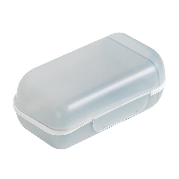 Travel Soap Holder Stylish Lightweight Multipurpose Portable Soap Dish with Lid for Travel HomeGrey