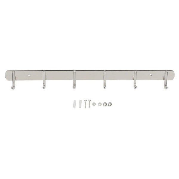 Wall Mounted Coat Rack 304 Stainless Steel Space Saving Coat Hooks Hanger for Coats Hats Backpacks6 Clothes Hooks