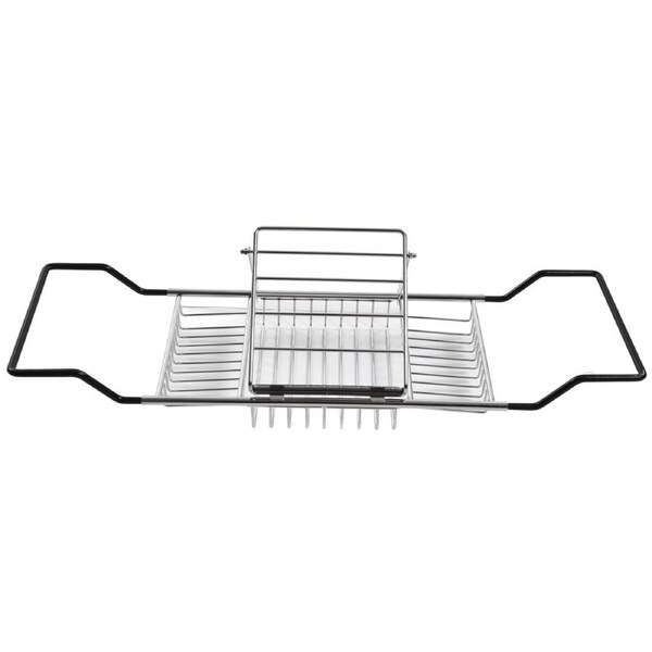 Metal Bathtub Rack Retractable Adjustable Removable Stand Bathroom Caddy Tray Rack for Hotels Bathrooms