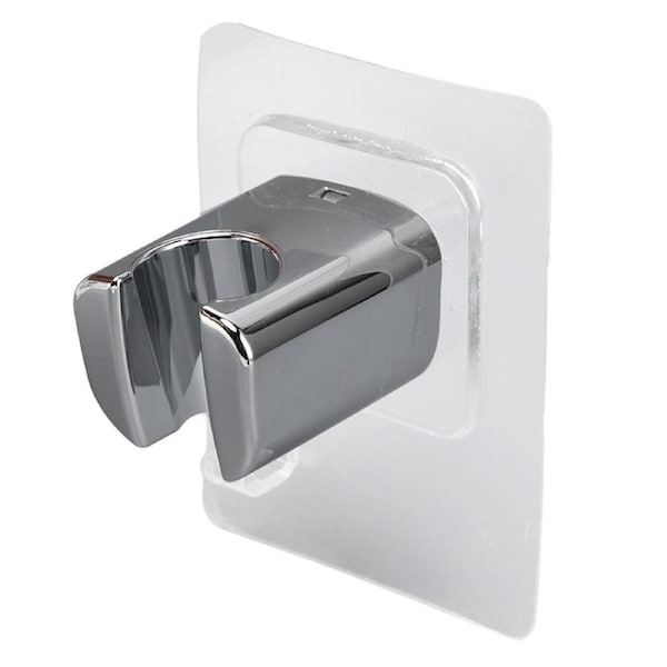 Shower Head Bracket Plastic Adhesive Nail Free Waterproof Bidet Sprayer Holder for Home Hotel Bathroom