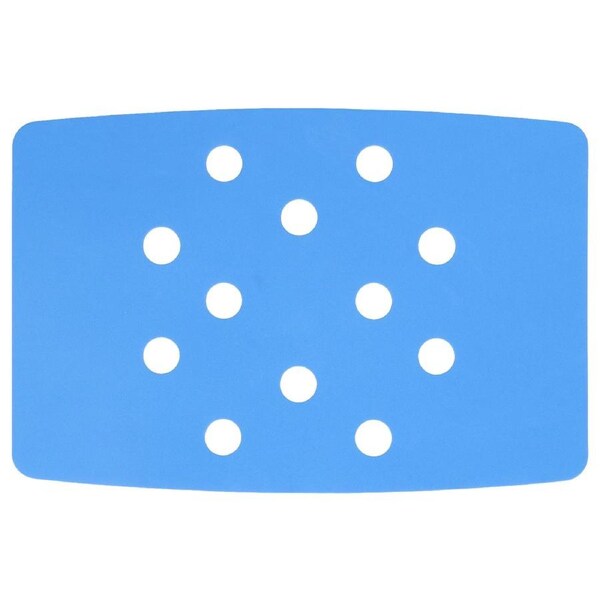 Shower Chair Cushion Paste Fixed Keep Warm EVA Blue Perforation Design Portable Shower Stool Cushion